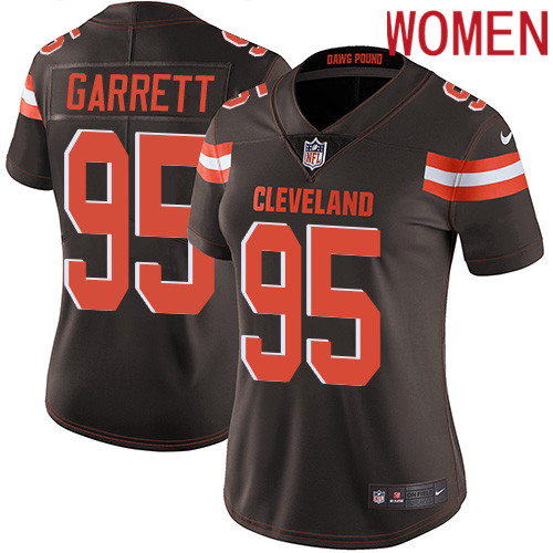 2019 Women Cleveland Browns #95 Garrett brown Nike Vapor Untouchable Limited NFL Jersey->women nfl jersey->Women Jersey
